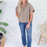 Molly Brown Pinstripe Boxy Top