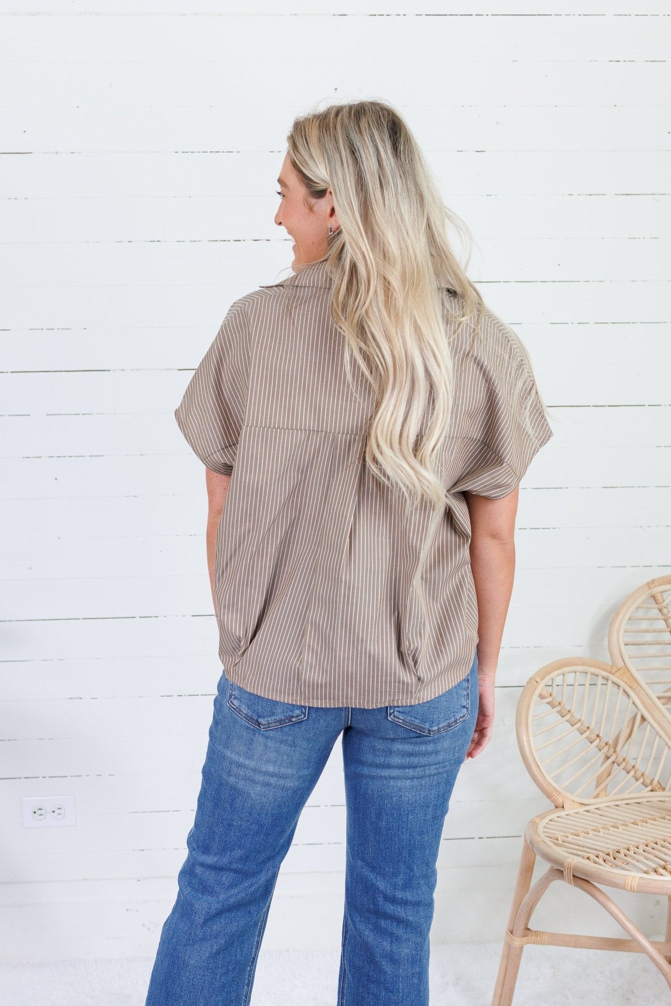 Molly Brown Pinstripe Boxy Top 4
