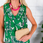 Molly Emerald Sleeveless Top Briton Court