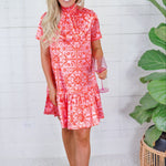 Molly Pink Tie Back Mini Dress Karlie