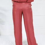 Montana Rust Glimmer Flowy Pants Glam