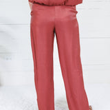 Montana Rust Glimmer Flowy Pants Glam