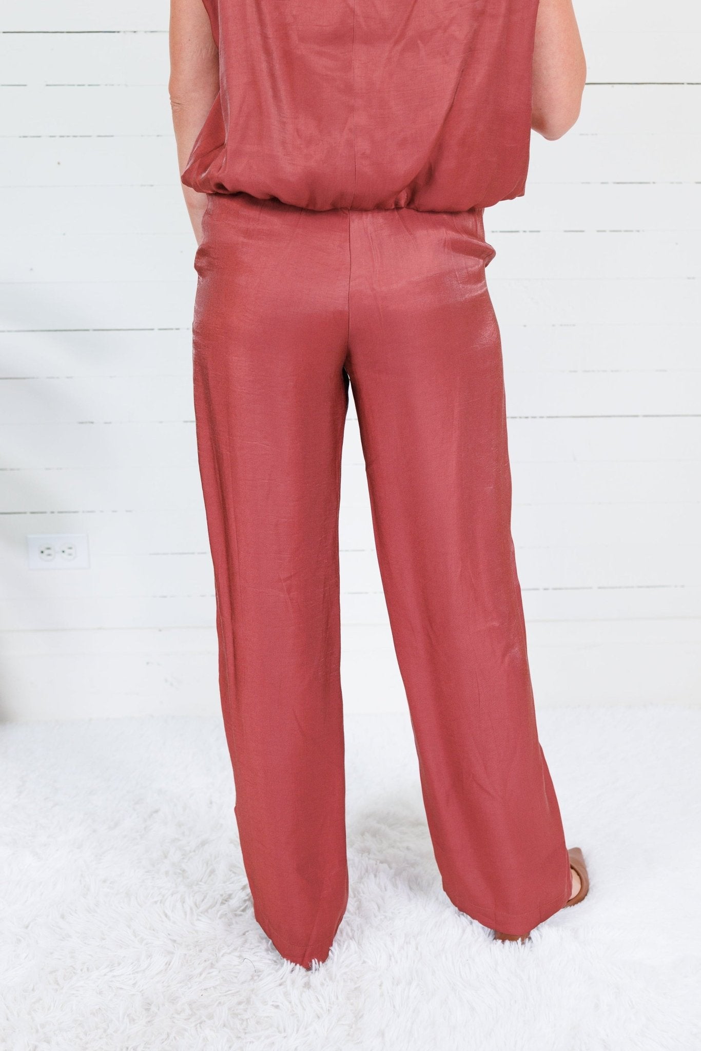 Montana Rust Glimmer Flowy Pants Glam