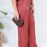 Montana Rust Glimmer Flowy Pants Glam