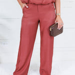 Montana Rust Glimmer Flowy Pants Glam