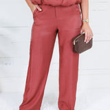 Montana Rust Glimmer Flowy Pants Glam