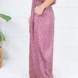 Morgan Burgundy Dotty Pants Glam