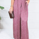 Morgan Burgundy Dotty Pants Glam