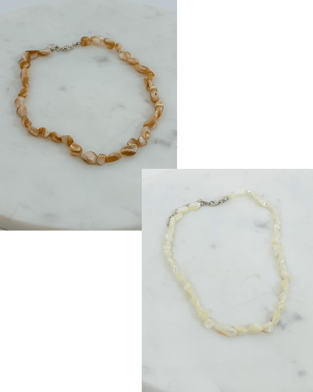 Mother of Pearl Shell Nugget Necklace - A3 Accessories - Jewelry - Clover + Bee