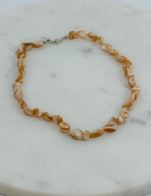 Mother of Pearl Shell Nugget Necklace - A3 Accessories - Jewelry - Clover + Bee