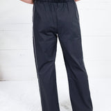 Moulton Black + Cream Contrast Piping Wide Leg Pants Strut & Bolt