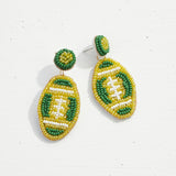 College Football  Bead Earrings