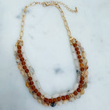 Multi Strand Beaded Statement Necklace