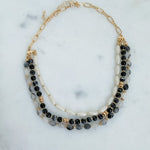 Multi Strand Beaded Statement Necklace
