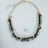 Multi Strand Beaded Statement Necklace