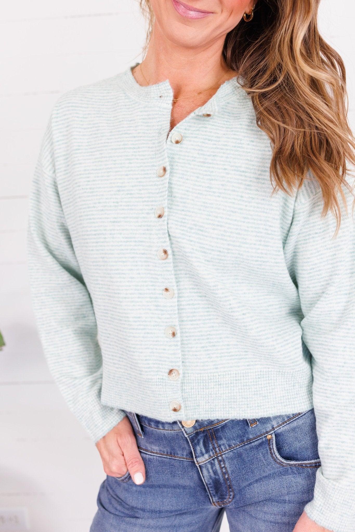 Murphy Mint Stripe Cardigan Wishlist