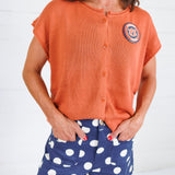 Murrah Navy Polka Dot Shorts Glam