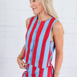 My Country Tis of Thee Striped Top Entro