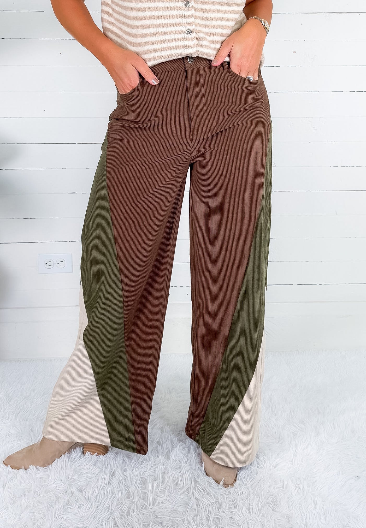 Myles Multi Color Corduroy Pants Compania Fantastica