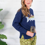 Nalls Navy Fish Sweater TCEC