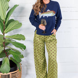 Nalls Navy Fish Sweater TCEC