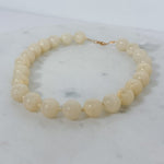 Natural Cream Stone Agate Necklace