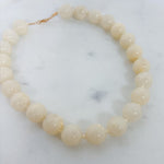 Natural Cream Stone Agate Necklace