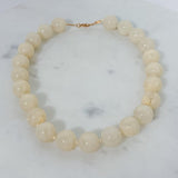 Natural Cream Stone Agate Necklace