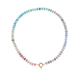 Natural Stone Semi - Precious Glass Mixed Necklace - A3 Accessories - Jewelry - Clover + Bee