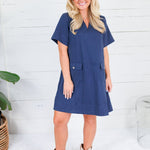 Navy Jodie Dress Jodifl