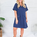 Navy Jodie Dress Jodifl