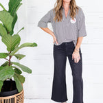 Nealy Black Check Top Entro