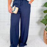 Nelda Navy Polka Dot Pants Molly Bracken