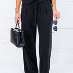 Newman Black Wide Leg Pants See and Be Seen