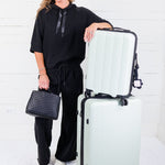 Newman Black Wide Leg Pants See and Be Seen