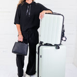 Newman Black Wide Leg Pants See and Be Seen