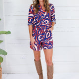 Newton Navy + Orange Shorts Spin USA