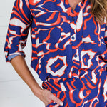 Newton Navy + Orange Shorts Spin USA