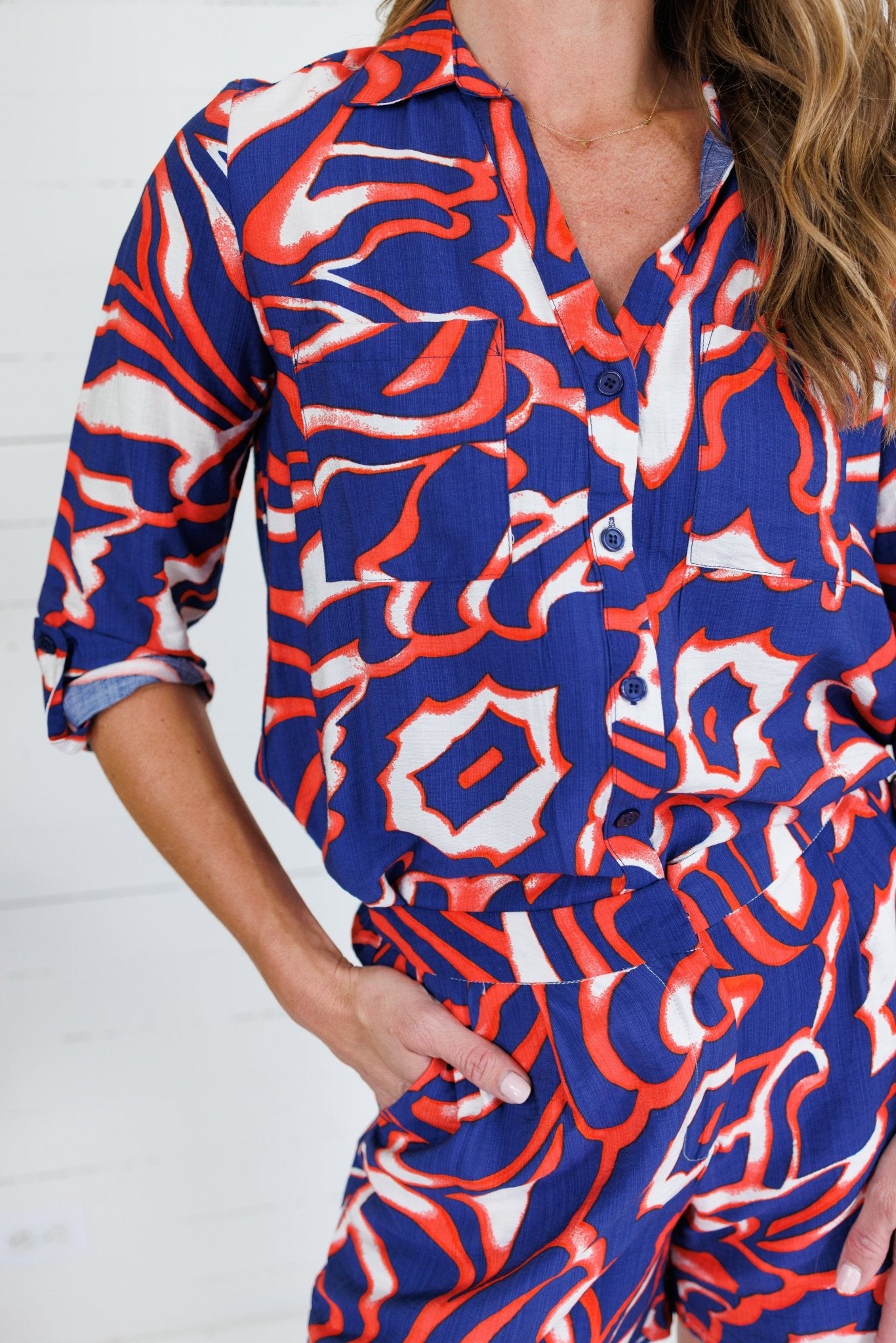 Newton Navy + Orange Shorts Spin USA