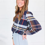 Nobert Fall Plaid Top THML