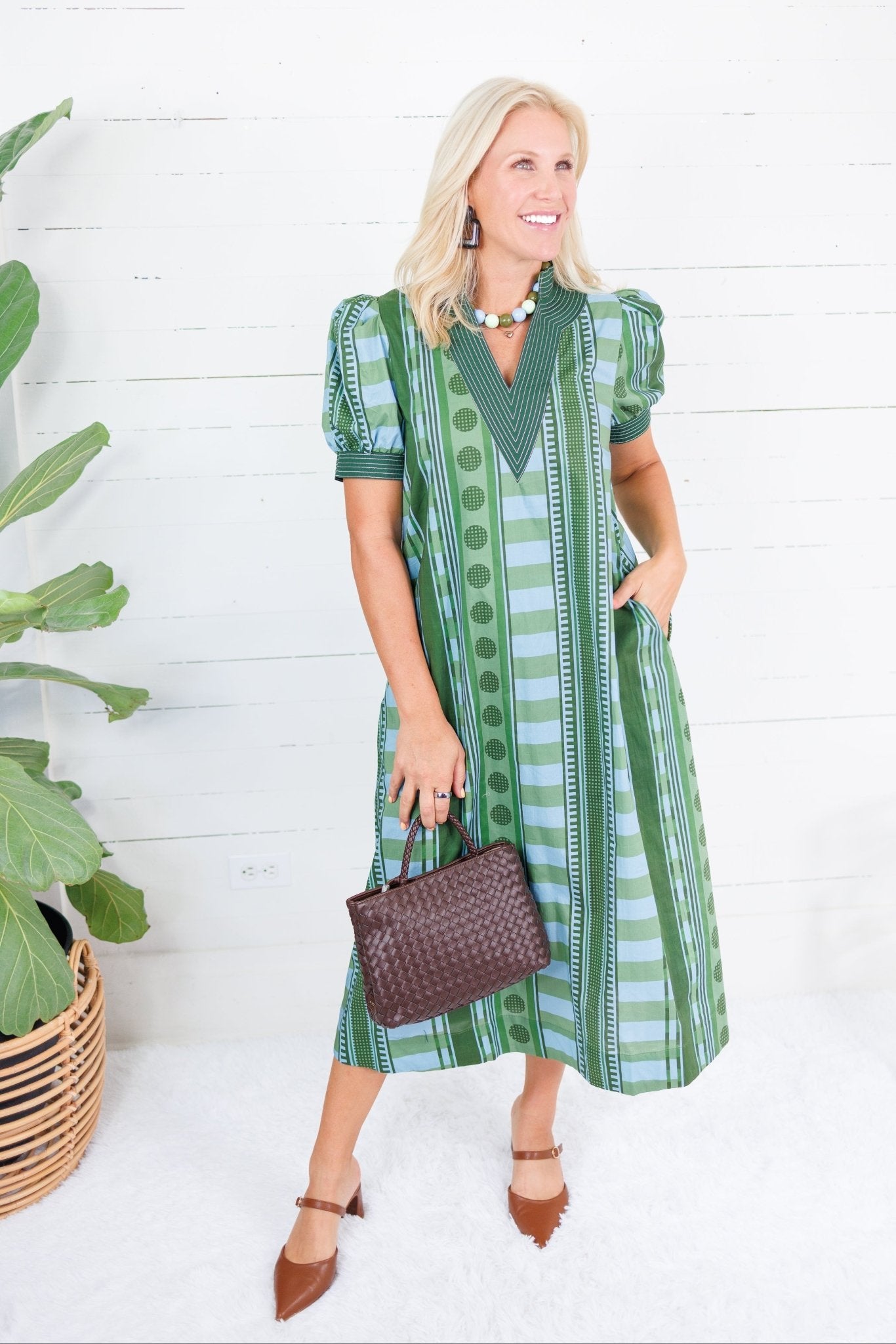 Nova Chocolate Hand Woven Top Handle Bag