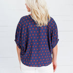 Oliver Navy Dottie Top Entro