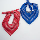 Ornate Paisley Medallion Print Satin Square Scarf