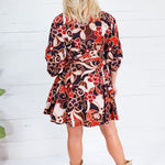 Overstreet Brick + Brown Mini Dress Fate