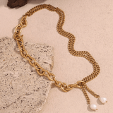 Palmer Pearl Chain Necklace