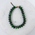Palms Resin Chunky Beaded Necklace Pine Green
