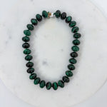 Palms Resin Chunky Beaded Necklace Deep Green