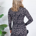 Parlor Dark Grey Leopard Thin Layer Top Molly Bracken