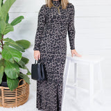 Parlor Dark Grey Leopard Thin Layer Top Molly Bracken