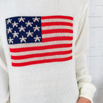 Patriot White Flag Sweater Sunday Edition